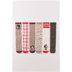 Pack 6 calcetines largos algodón Mafalda