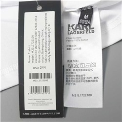 Женская хлопковая футболка KARL LAGERFEL*D ОРИГИНАЛ!