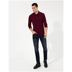 Bordo Slim Fit Basic Sweatshirt