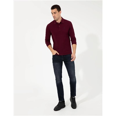 Bordo Slim Fit Basic Sweatshirt