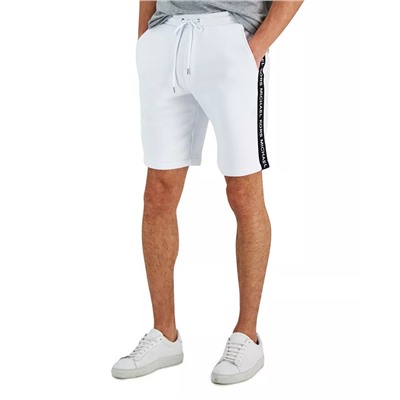 MICHAEL KORS Men's Logo Tape Fleece Shorts, Created for Macy's