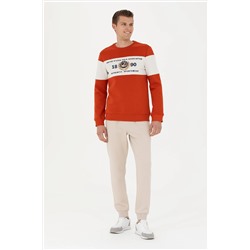 Erkek Kiremit Sweatshirt