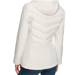 Sporty Quilted Hooded Jacket