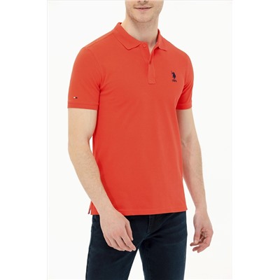 Erkek Kırmızı Basic Polo Yaka Tişört