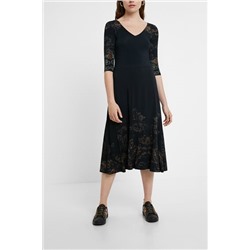 Vestido midi floral