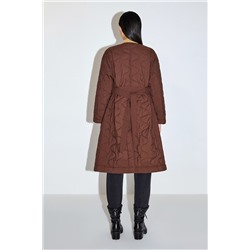 Anorak largo Marrón
