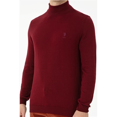 Erkek Bordo Basic Kazak
