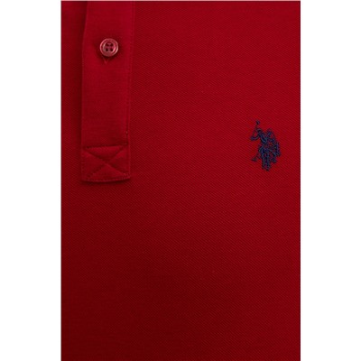 Erkek Bordo Basic Polo Yaka Tişört