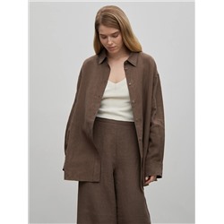 Рубашка однотонная, B3013/tiramisu