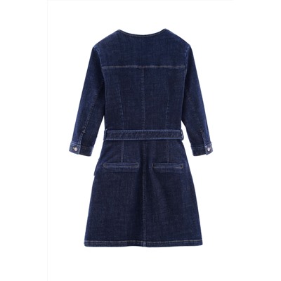 Vestido camisero vaquero Azul