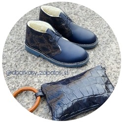AB.Zapatos 4525 marino+Pelle PULSERA Marino