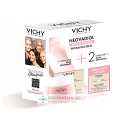 Vichy Néovadiol Rose Platinium Crème Fortifiante Revitalisante 50ml + Crème de Nuit 15ml OFFERTE Coffret Protocole Eclat
