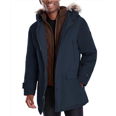 MICHAEL Michael Kors Michael Kors Men's Hooded Bib Snorkel Parka, Created for Macy's