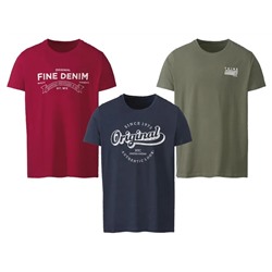 LIVERGY® Herren T-Shirt mit Rundhalsausschnitt