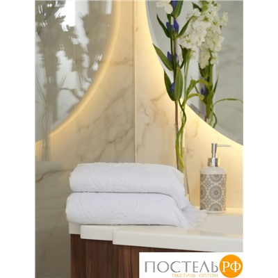 Полотенце Arya С Бахромой 30X50 Isabel Soft Белый