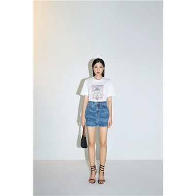 Camiseta Blanco y gris
