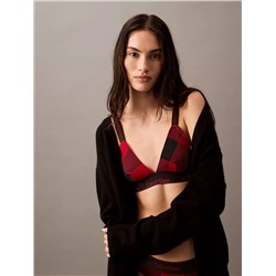Modern Cotton Holiday Unlined Triangle Bralette