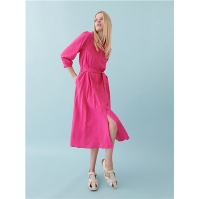 Kleid aus Leinenmischung