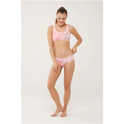 U.S. Polo Assn. U.s Polo Assn. 66268 Kadın Büstiyer Şort Takım-pembe US.POLOASSN.66268