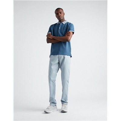 Slim Fit Chino Trousers, Men, Light Blue