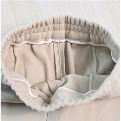 Женские облегающие повседневные брюки с высокой талией  на флисовой подкладке