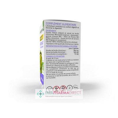 ArkoPharma ArkoGélules - Artichaut - Confort Digestif - BIO 40 gélules