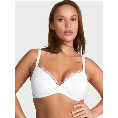Sexy Tee Daisy Eyelet Wireless Push-Up Bra