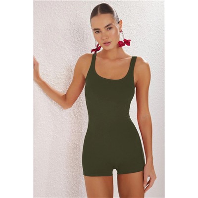 TRENDYOLMİLLA Haki Sörfçü Şortlu Mayo TBESS25MA00081