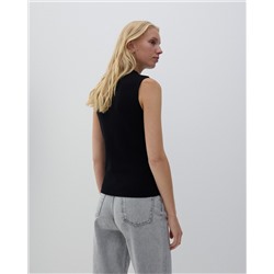 Bluse mit gesprenkelter Textur