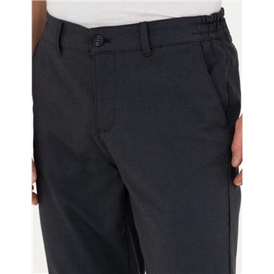 Lacivert Slim Fit Kanvas Pantolon