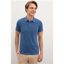 Erkek Açık Lacivert Basic Polo Yaka Tişört
