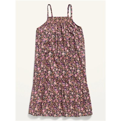 Sleeveless Tiered-Hem Swing Dress for Girls