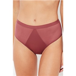 2 bragas altas - Rosa viejo y negro