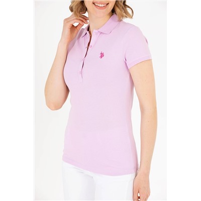 Kadın Manolya Basic Polo Yaka Tişört