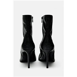 HIGH HEEL ANKLE BOOTS WITH BUCKLE