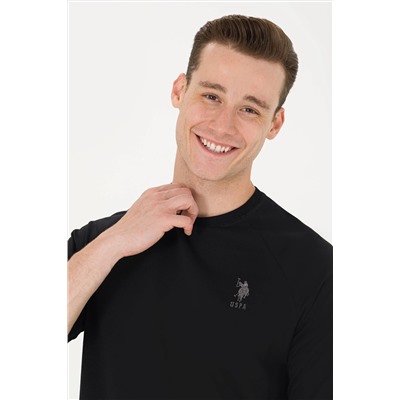Erkek Siyah Basic Sweatshirt
