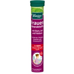 Frauen Mineralstoffe Brausetabletten mit Eisen, Jod und Folsäure 15 St., 94 g