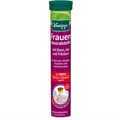 Frauen Mineralstoffe Brausetabletten mit Eisen, Jod und Folsäure 15 St., 94 g