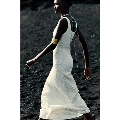 CROCHET MIDI DRESS