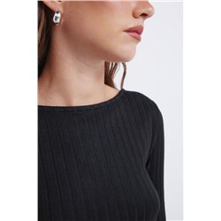 Camiseta canalé escote barca