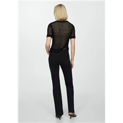 Jeans flare tiro medio