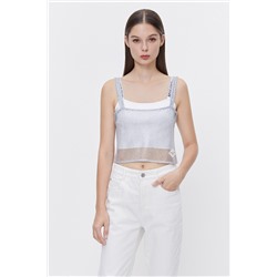 Crop top Gris