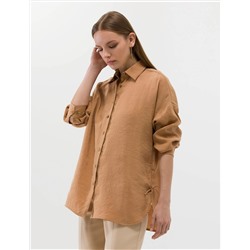Taba Oversize Uzun Kollu Gömlek