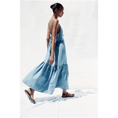 MIDI DRESS WITH BOWS