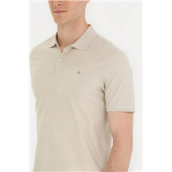 Erkek Taş Polo Yaka Tişört
