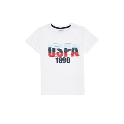 U.S. Polo Assn., Beyaz Erkek Çocuk T-Shirt