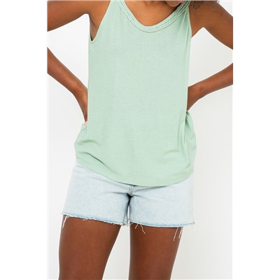 Camiseta de tirantes Verde pastel
