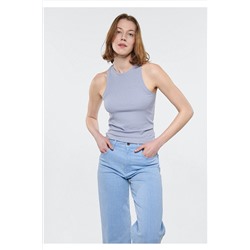 Mavi Natural Dye Halter Yaka Lila Atlet Fitted / Vücuda Oturan Kesim 1611186-83899