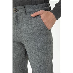 Erkek Gri Kanvas Pantolon