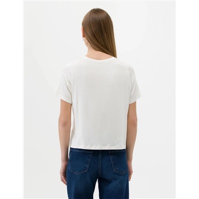 Ekru Comfort Fit Tişört